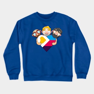 New Polyamory Flag Heart Crewneck Sweatshirt